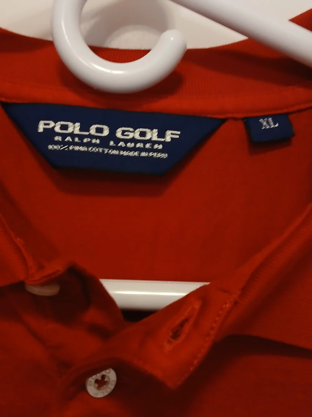 Polo Golf Ralph Lauren Red Short-Sleeve Polo Shirt Mens Sz XL